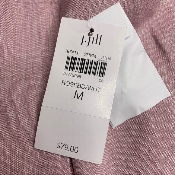 NWT! J. Jill Linen Stretch Rosebud Pants - Picture 4 of 4